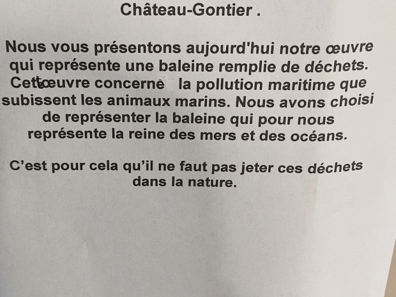 Sensibilisation à la pollution et au tri des déchets